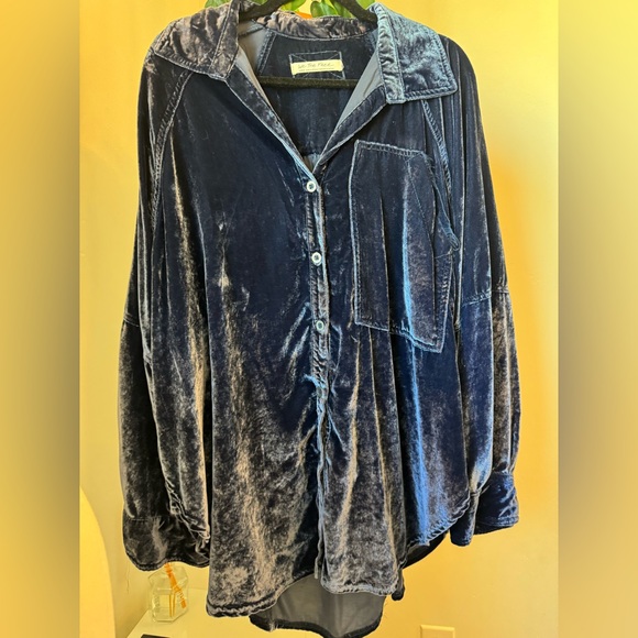 NEW!! Free People We The Free - Night Skies Velvet Top - Picture 5 of 14